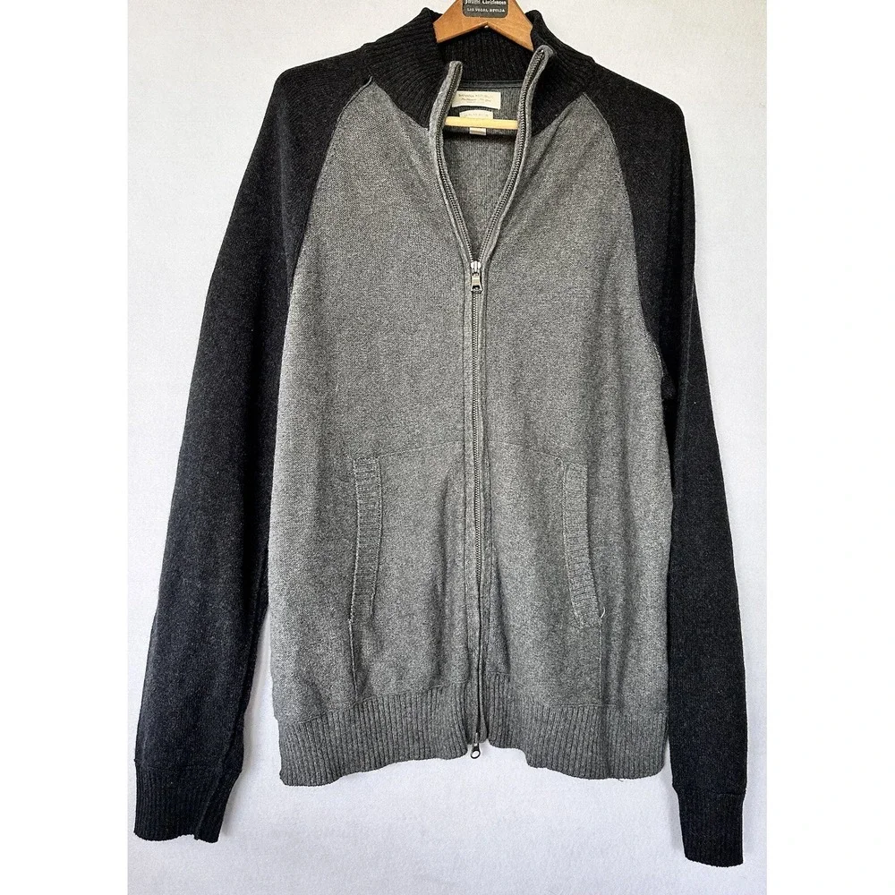 Banana Republic Cashmere Sweater Cardigan Angora Blend Preppy Men's XL